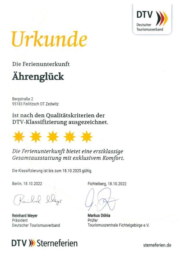 Chalet-Ferienwohnung Aehrenglueck, 70 Qm, Wellness/Fitness/Sauna - Bergroedelhof Feilitzsch 外观 照片