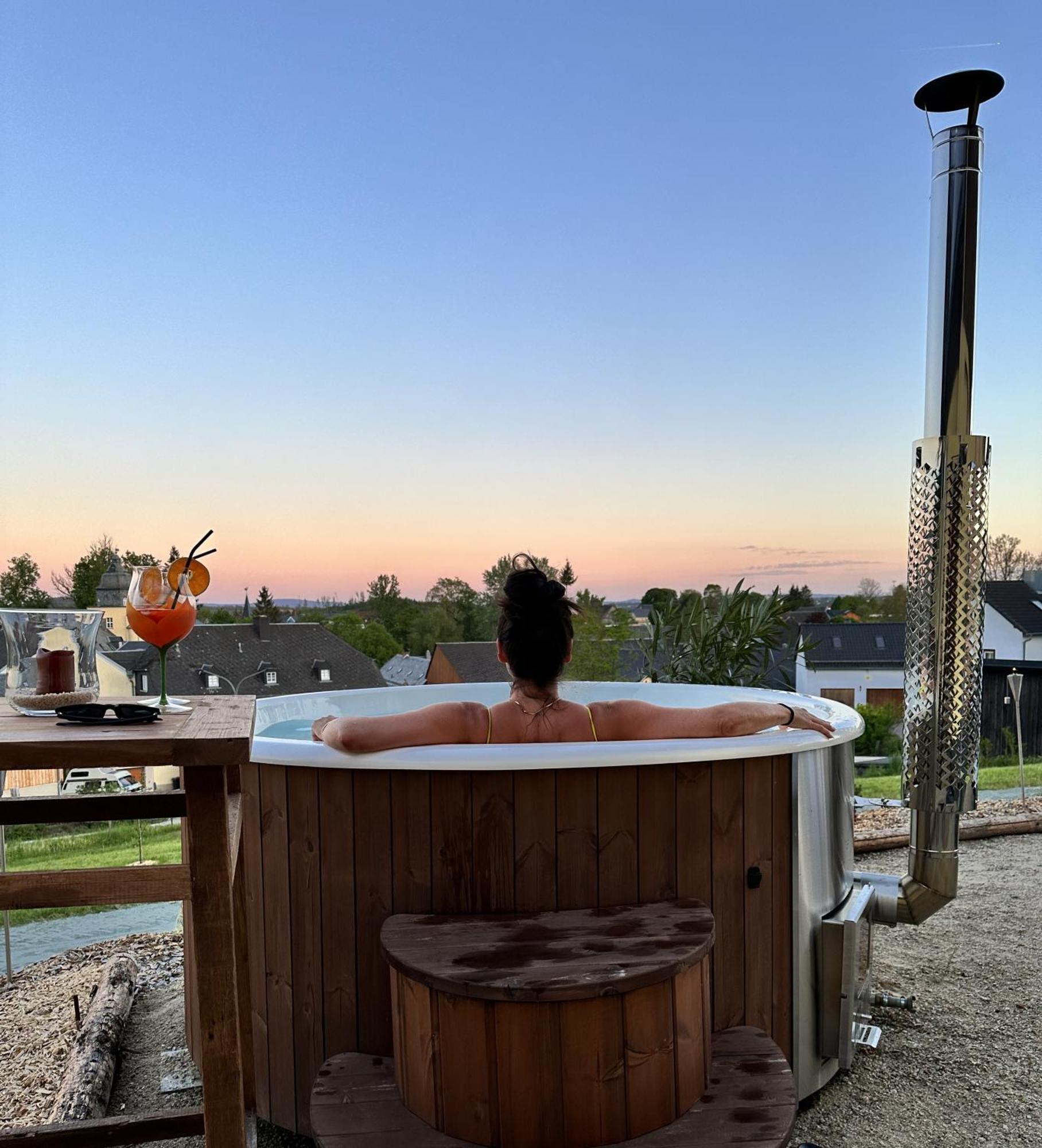 Chalet-Ferienwohnung Aehrenglueck, 70 Qm, Wellness/Fitness/Sauna - Bergroedelhof Feilitzsch 外观 照片